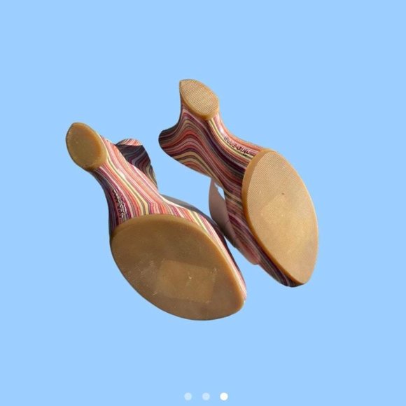 Y2K Pastel Rainbow Elle Girl Platforms Size 8 - Picture 2 of 3